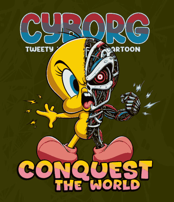 Ciborg Piolín Vector