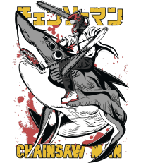 Chainsaw Dark Anime Vector