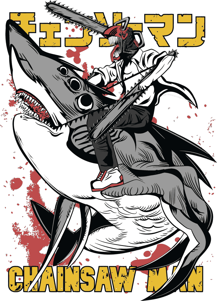 Chainsaw Dark Anime Vector